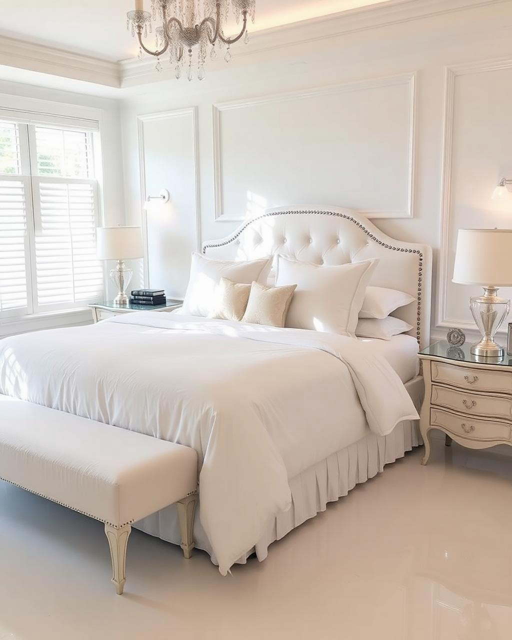 Freshly cleaned New York City bedroom serviced by Upserv NY Cleaning